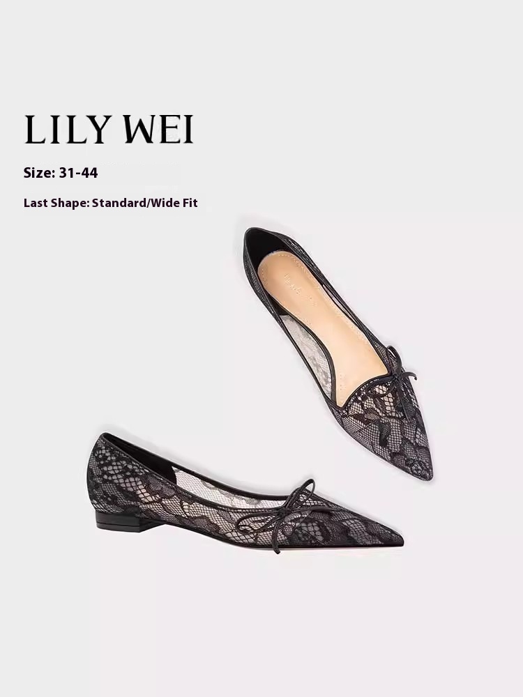 Pointed Toe Flat - Talons aiguilles plats printemps et été