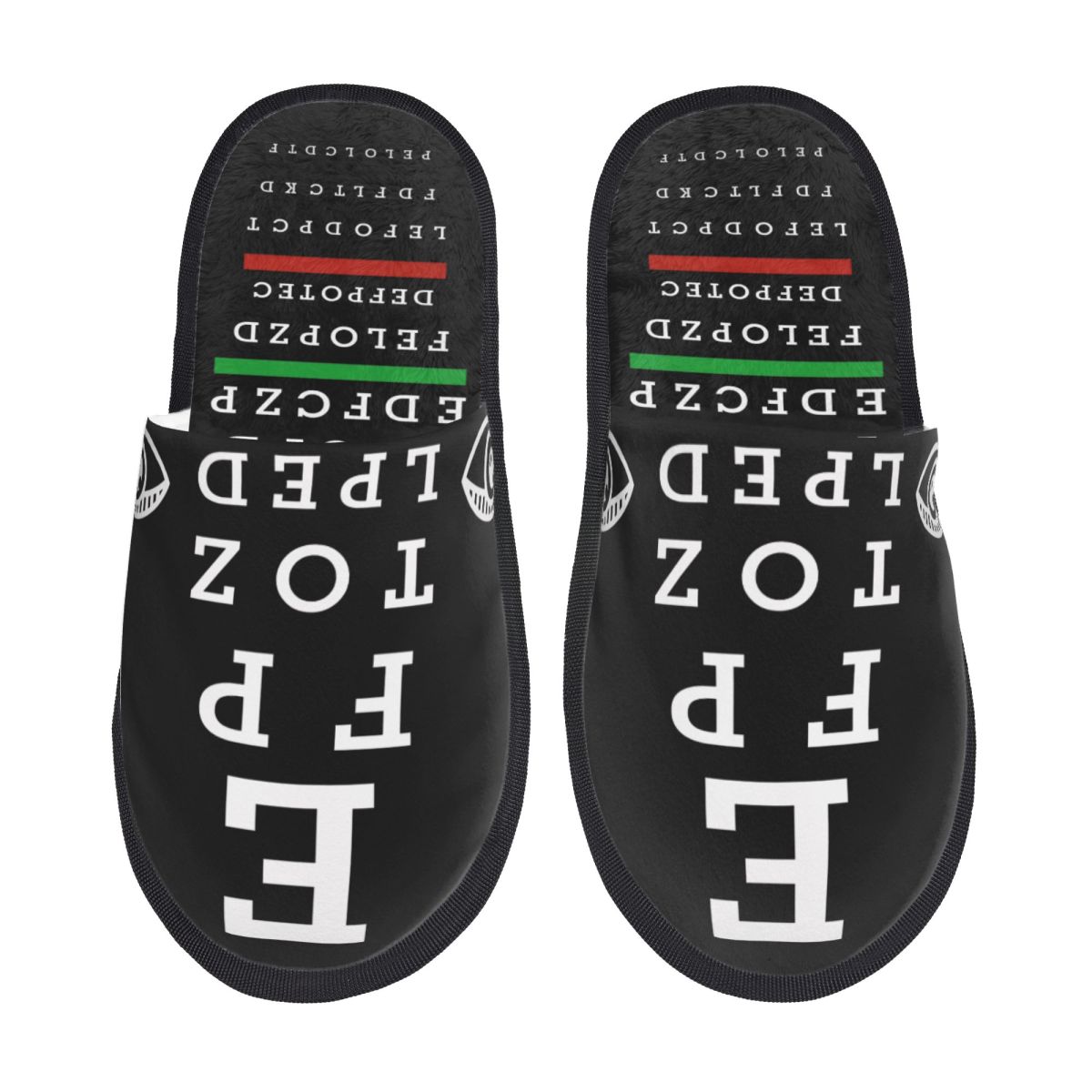 Shoes Women Chart - Pantoufles personnalisées amusantes pour ophtalmologistes avec