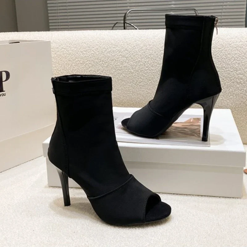 Sock Boot Women - Chaussures de danse latine pour femmes,