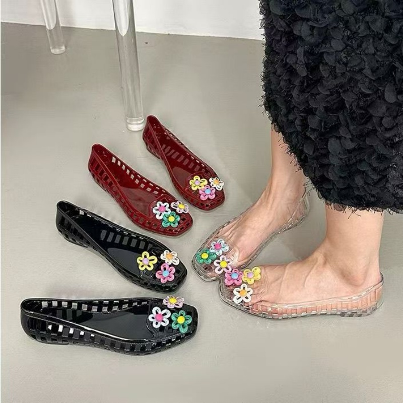 Mary Jane Shoes - Chaussures en gelée ajourées kawaii dopamine