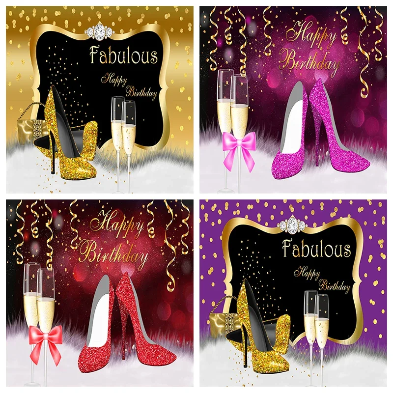 Ribbon Tie Heel - Mocsicka Décoration d'anniversaire pour femme, toile
