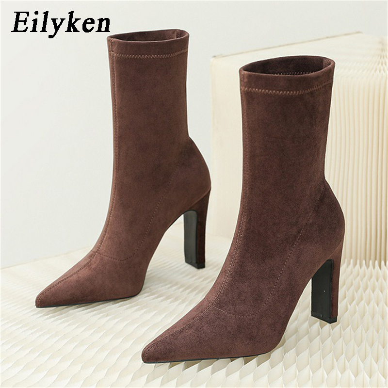 Sock Boot Women - Eilyken hiver talon épais chaussette troupeau
