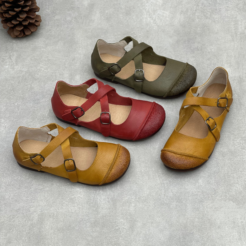 Mary Jane Shoes - Chaussures plates Mary Janes pour femmes,