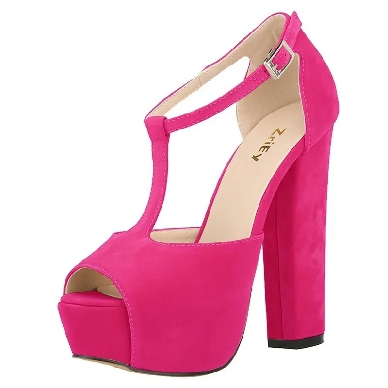 Peep Toe Heels - Femmes sandales été Sexy spectacle Peep