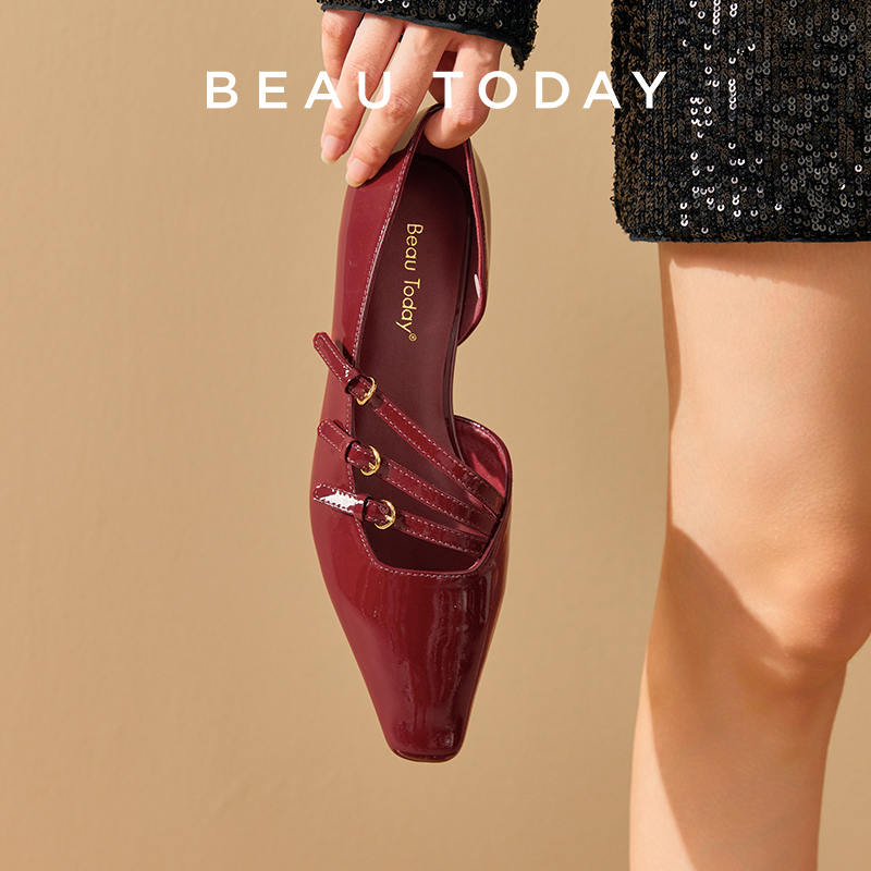 Mary Jane Shoes - BEAUTODAY escarpins femmes en cuir verni