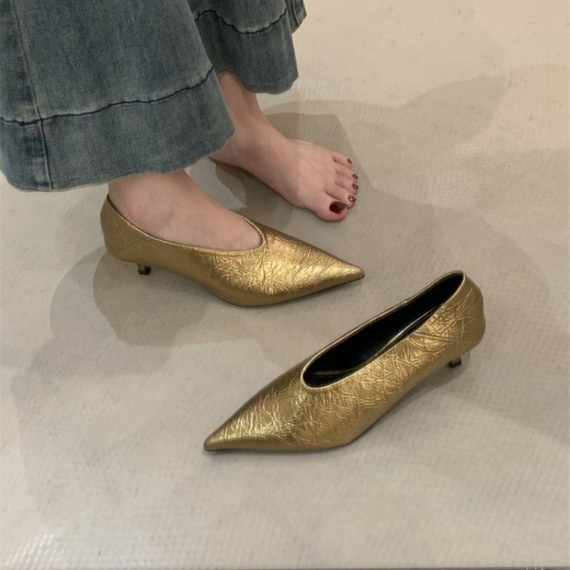 Pointed Toe Flat - Chaussures simples à talons plats et