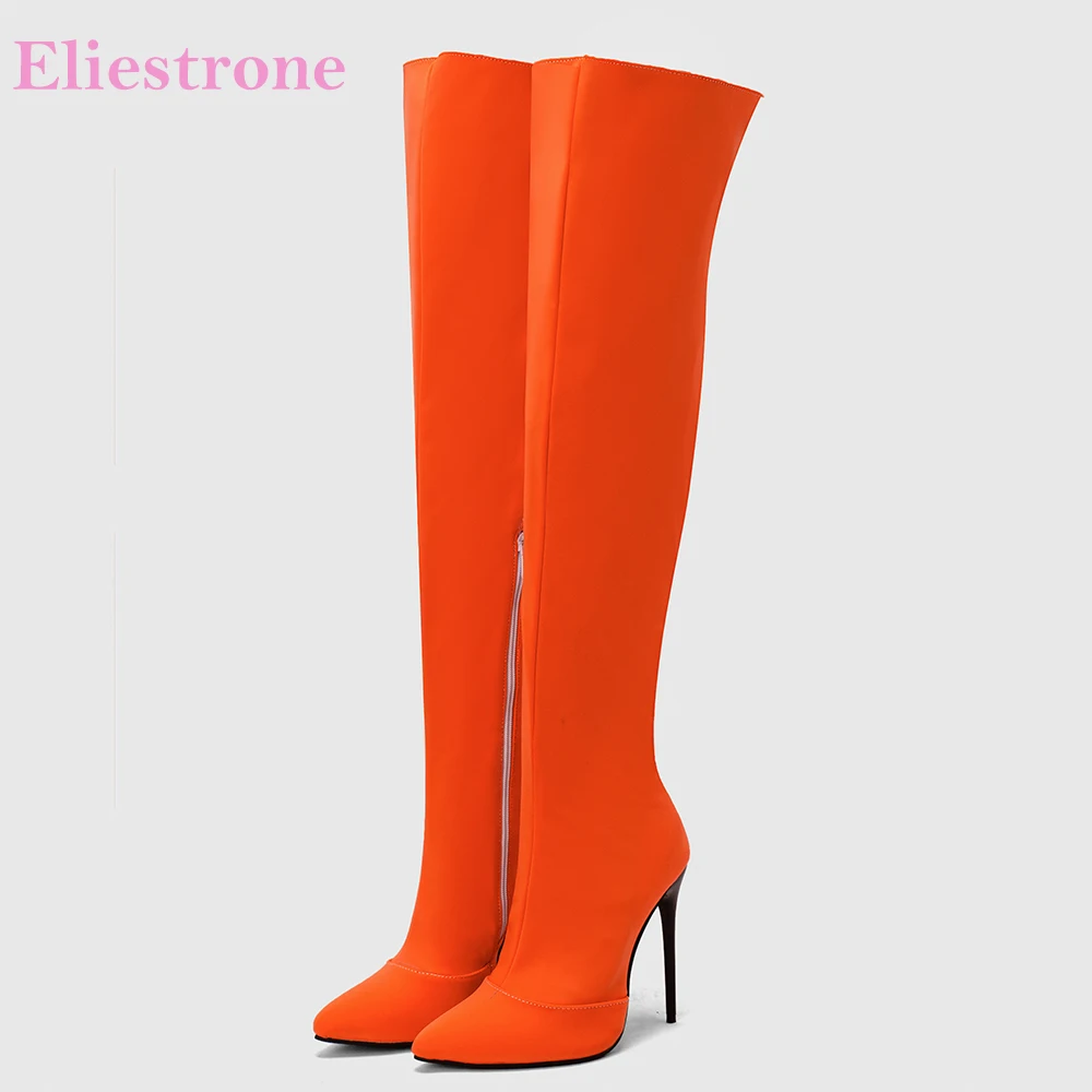 Women'S Shoes In Size 12 - Nouveau hiver Glamour Orange jaune femmes