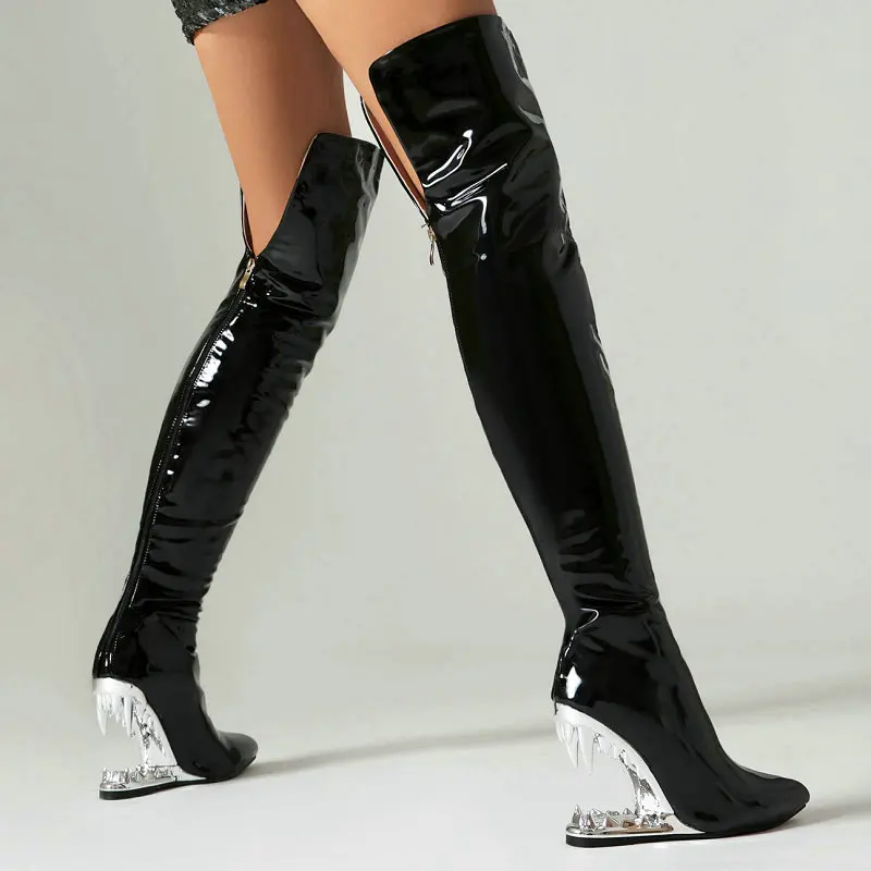 Women'S Shoes Wide Width - Tigre Dents Requin Bouche Dent Talons
