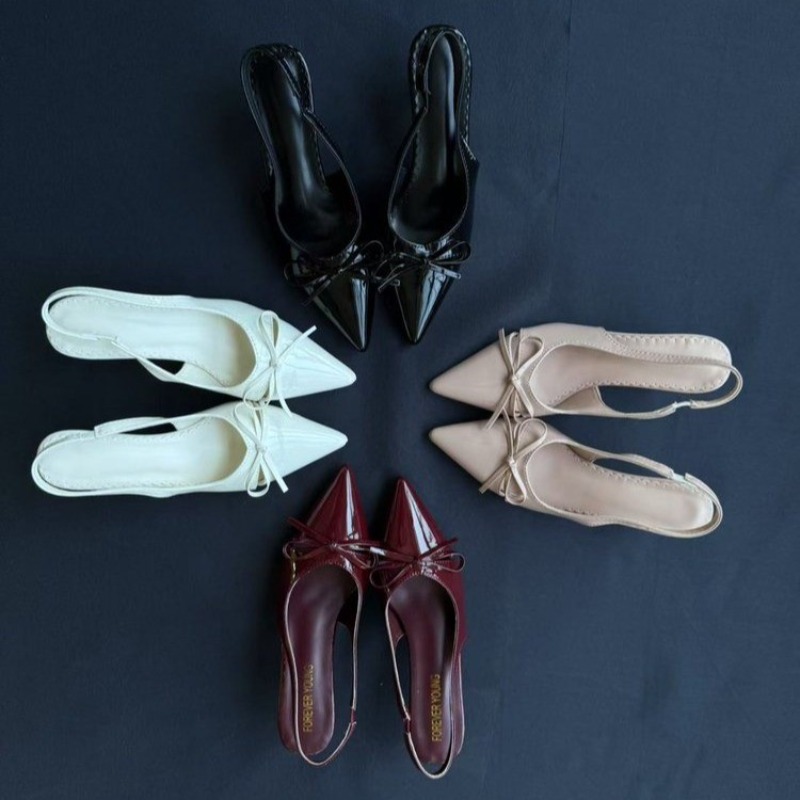 Pointed Toe Flat - Nouvelles Sandales à Talons Hauts pour