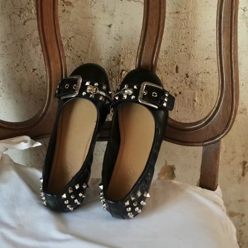 Mary Jane Shoes - Chaussures plates Mary Jane en cuir