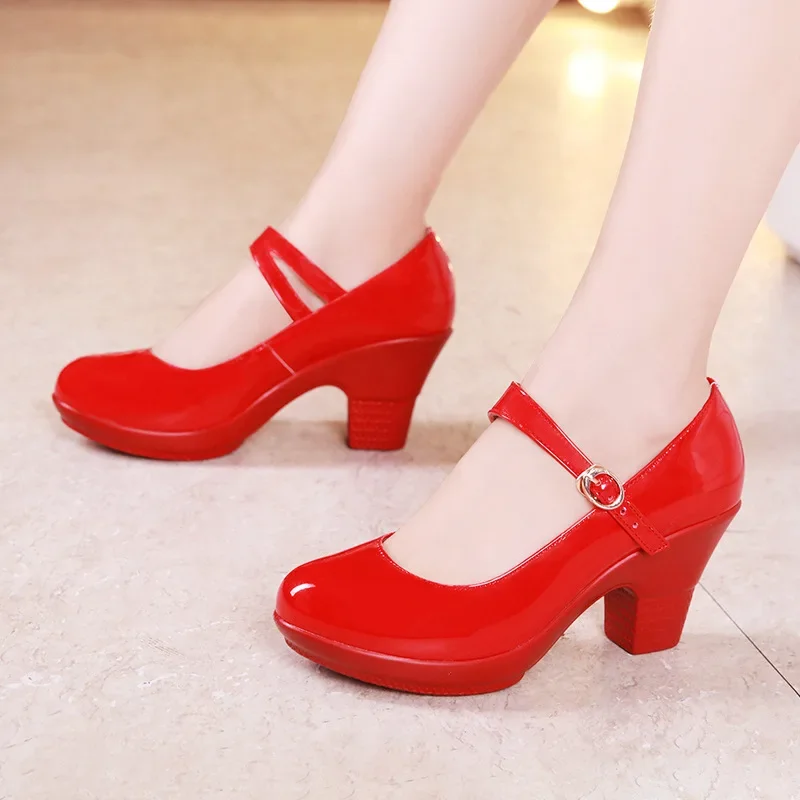 Women'S Shoes Red Bottoms - Escarpins Mary Jane à talon bloc
