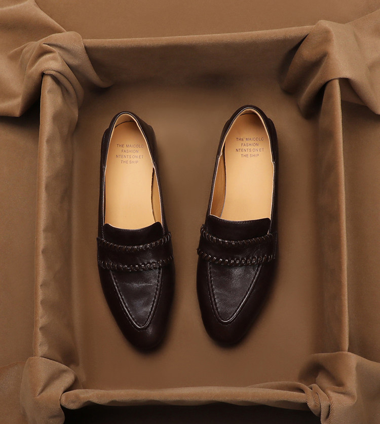 SHOEBOX Mocassins rétro souple - Peep Toe Heels avis et prix