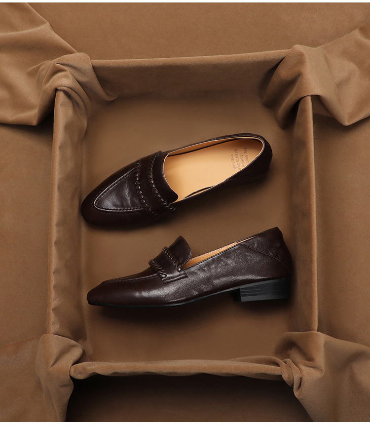 SHOEBOX Mocassins rétro souple - Peep Toe Heels avis et prix
