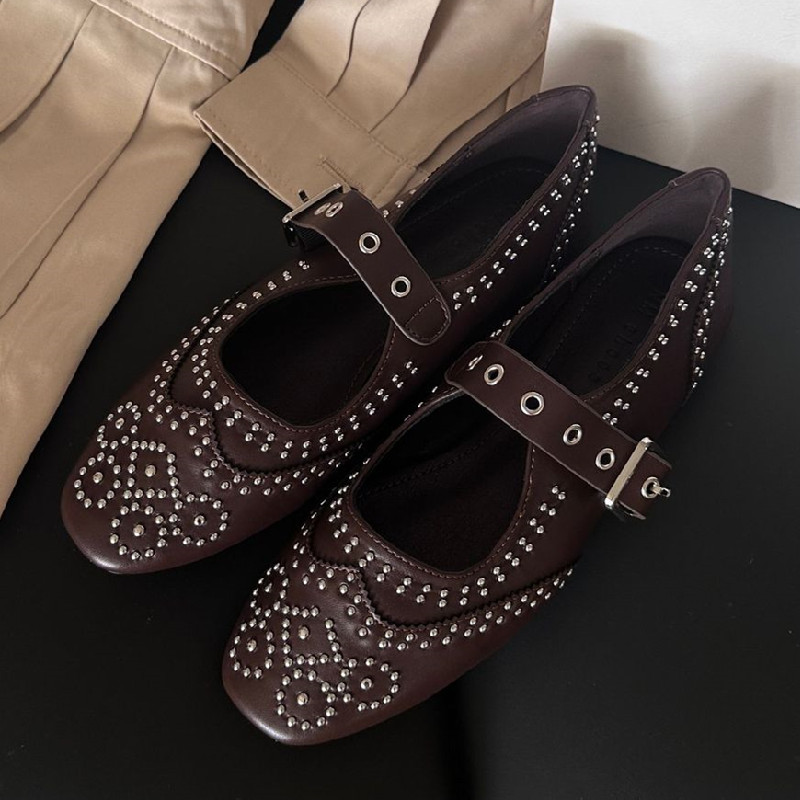 Rétro Rivet boucle Design appa - Mary Jane Shoes avis et prix