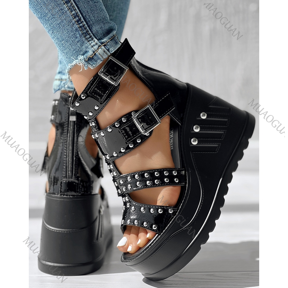 Sandales noires à bout ouvert  - Peep Toe Heels avis et prix