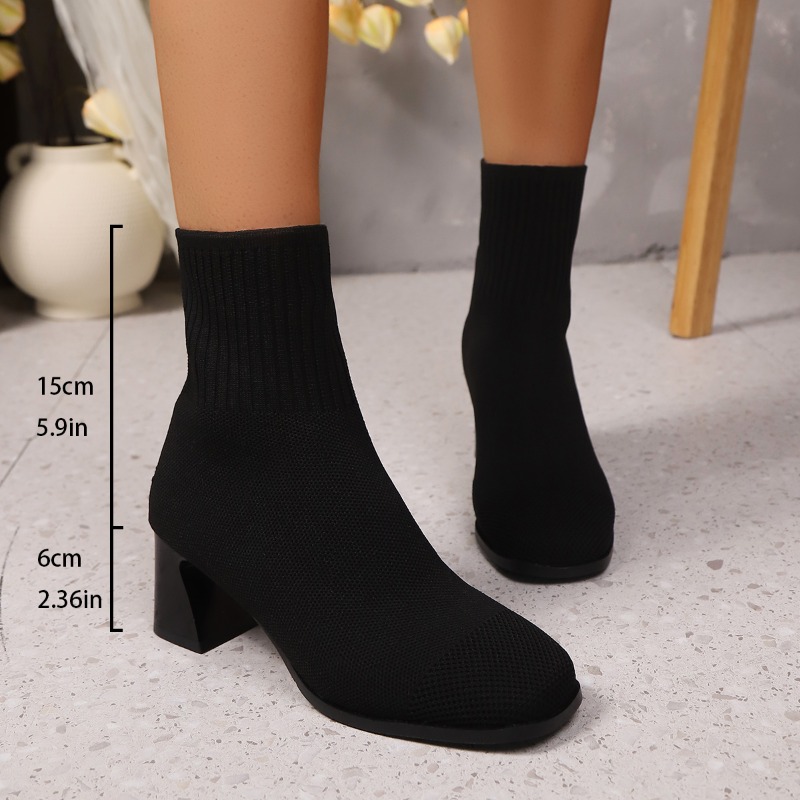 Bottines tricotées à talons ha - Sock Boot Women avis et prix