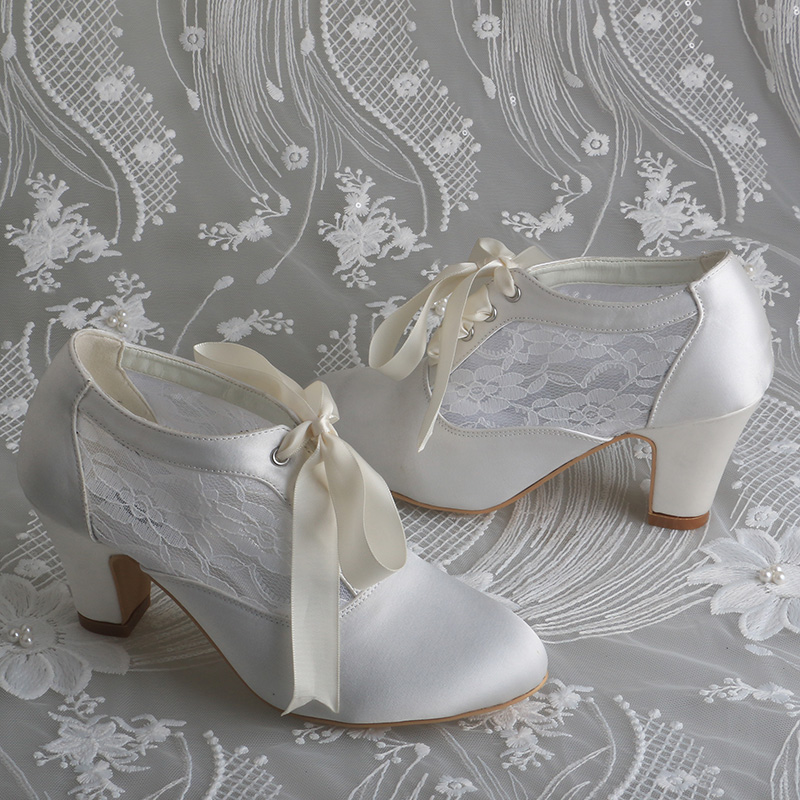 Chaussures de mariée à talons  - Ribbon Tie Heel avis et prix