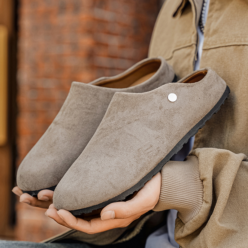 Chaussons en daim pour hommes, - Women'S Shoes With Arch Support avis et prix
