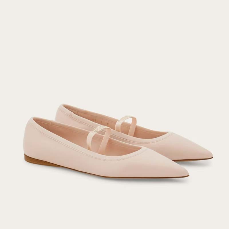 Femmes Ballet chaussures plate - Ribbon Tie Heel avis et prix