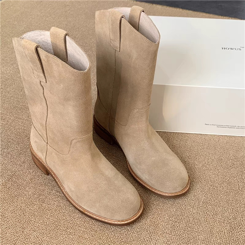 Bottes courtes rétro à bout ro - Sock Boot Women avis et prix