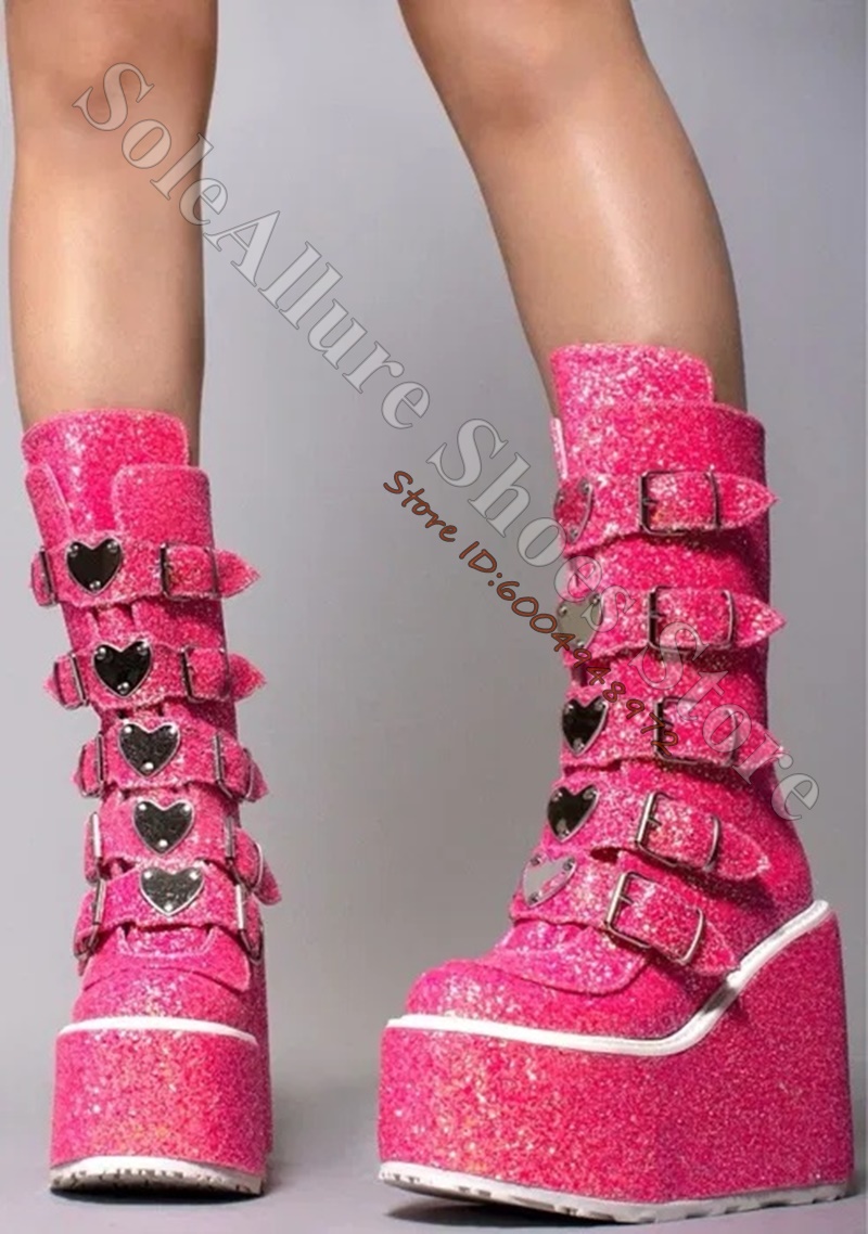 Bottes à plateforme compensée  - Pointed Toe Flat avis et prix