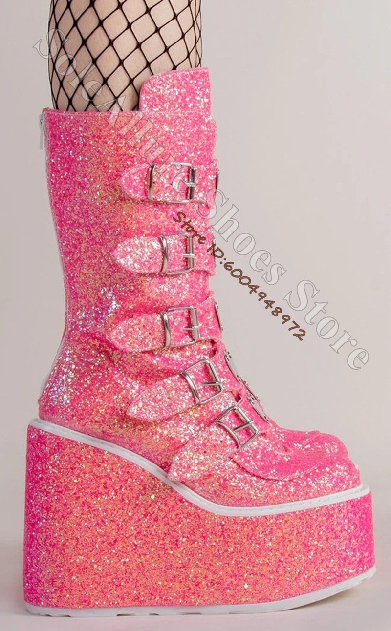 Bottes à plateforme compensée  - Pointed Toe Flat avis et prix