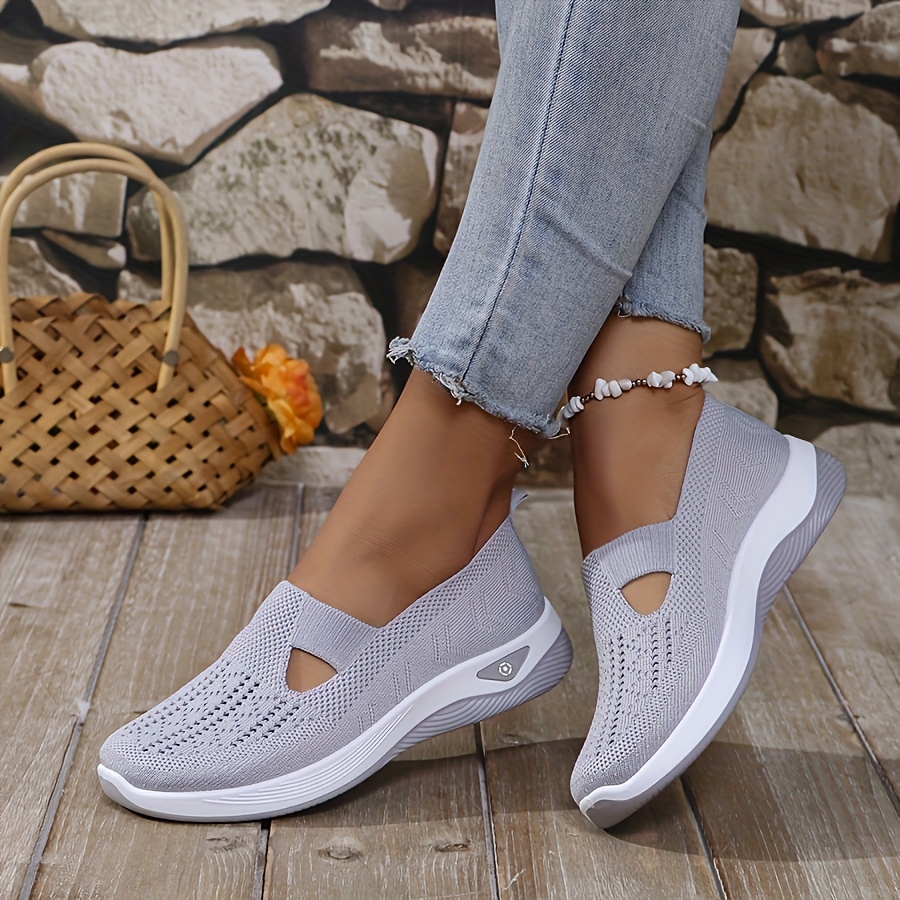 Baskets à enfiler en tricot po - Women'S Shoes With Arch Support avis et prix