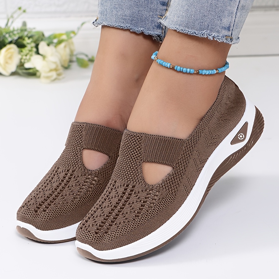 Baskets à enfiler en tricot po - Women'S Shoes With Arch Support avis et prix