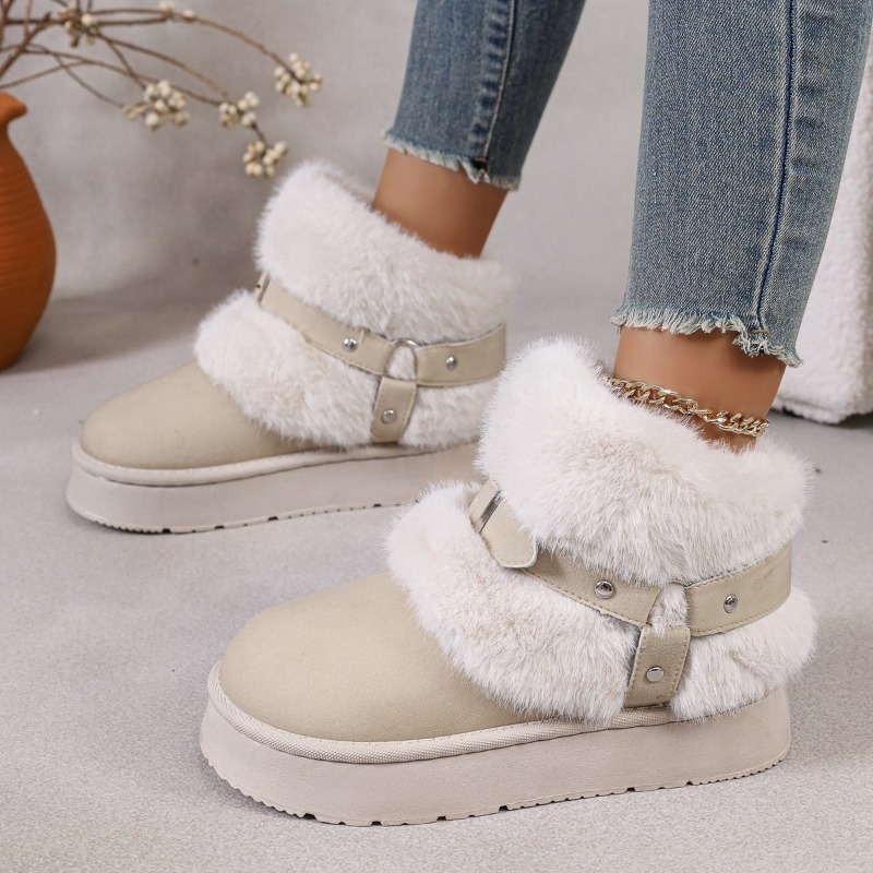 Bottes de neige en peluche pou - Women'S Shoes In Size 12 avis et prix